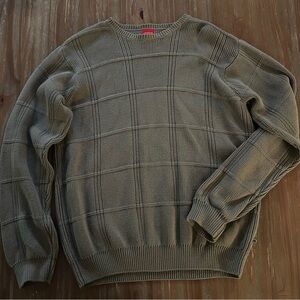 Arrow Men’s Olive Green 100% Cotton Sweater - Small